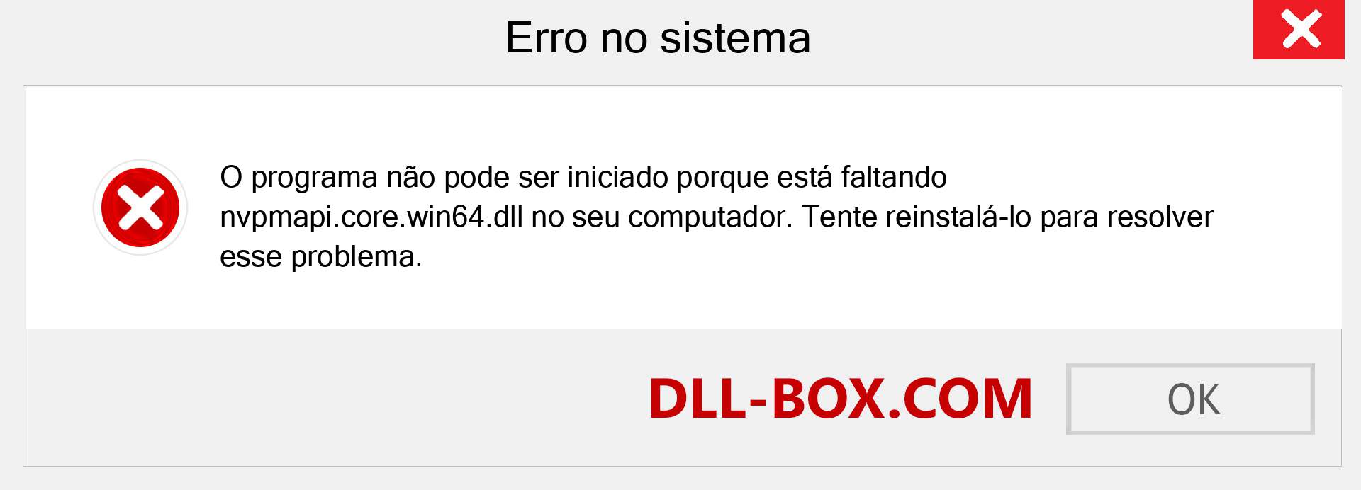 Arquivo nvpmapi.core.win64.dll ausente ?. Download para Windows 7, 8, 10 - Correção de erro ausente nvpmapi.core.win64 dll no Windows, fotos, imagens